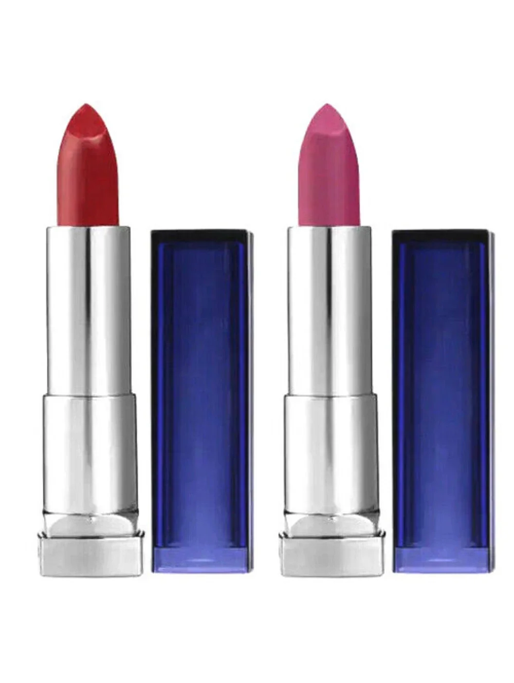 2-Pack NEW Maybelline Loaded Bolds Lipstick 795 Smoking Red & 820 Berry Bossy